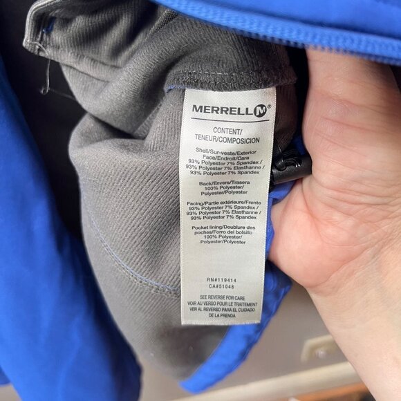 Merrell Blue Soft Shell Women's Jacket- Size XL - Picture 5 of 6